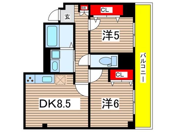 シロハイヌ水堂の物件間取画像